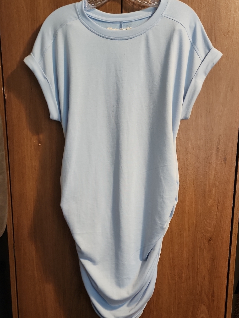 Cupio Light Blue Asymmetrical Women’s Dress Size M Rushed At The Bottom!
